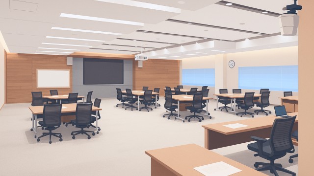 企業 プレゼンルームへの映像音響設備